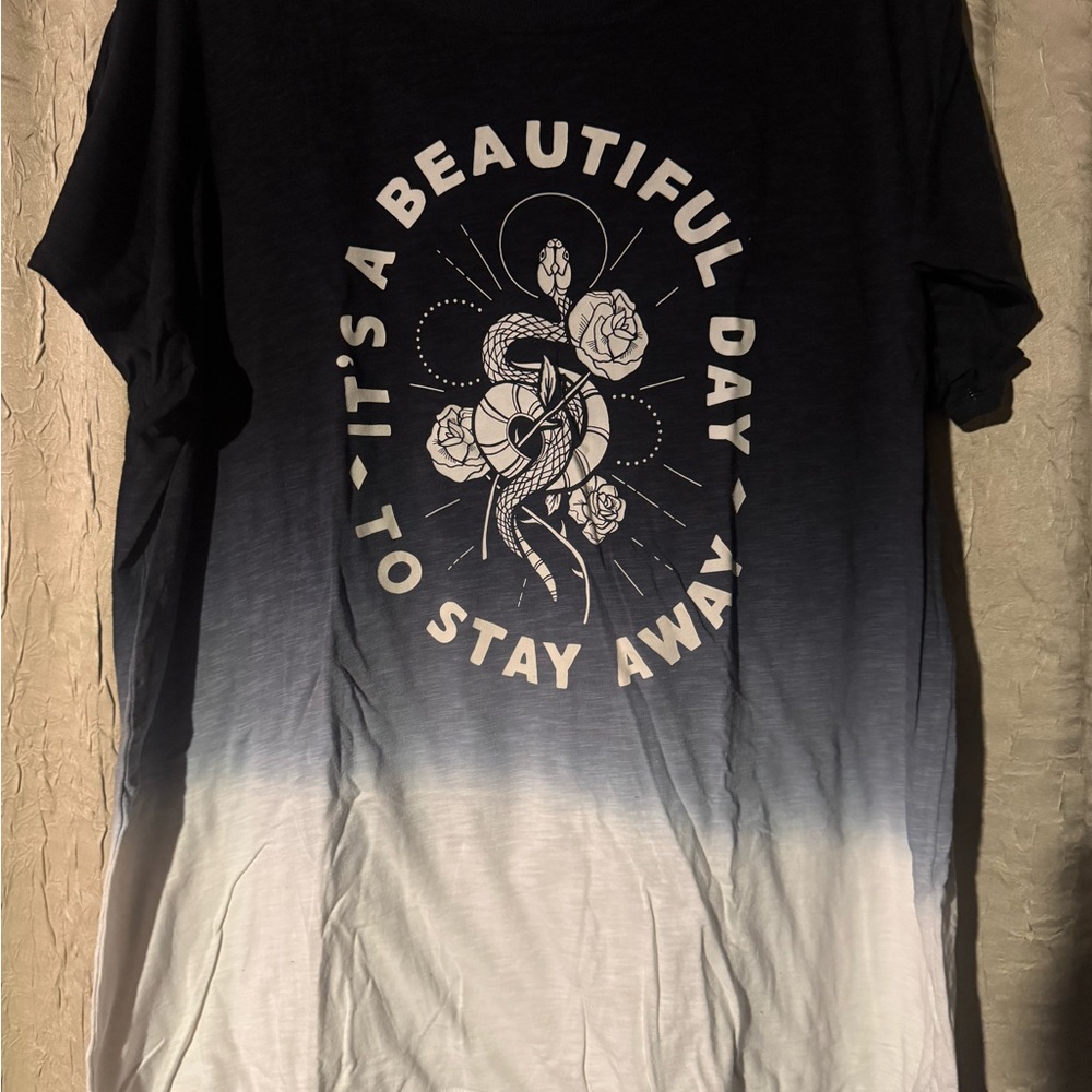 Torrid Black and White Graphic Tee